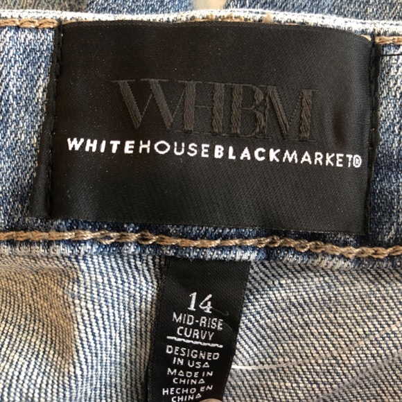 WHBM Curvy Mid-Rise Everyday Soft Boot Jeans size 14 - Picture 10 of 12